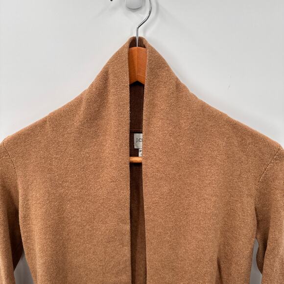 J.CREW Chelsea sweater blazer in Heather Camel BA891 // XXS Petite - Picture 3 of 8